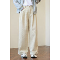 Damen Weit geschnittene Cordhose Nord Taschen in Beige