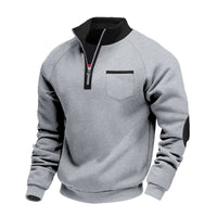 Julian | Herrenpullover modern sportlich und locker in Hellgrau