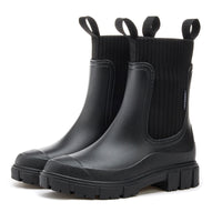 VALERIE | Klassische wasserdichte Chelsea-Stiefeletten in Schwarz