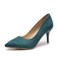 Damen nan spitze Court-Pumps mit schlankem Stilettoabsatz und gepolsterter Komfortinnensohle in Grün