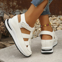 Damen Sandalen Orthopädischem Klettverschluss Sommer in Weiß