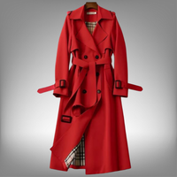 Rose | Klassischer Trenchcoat in Rot