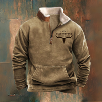 RODEO — Herbst-Winter Halbreißverschlussjacke in Braun