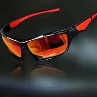 Polarisierte Sport Sonnenbrille UV Schutz Outdoor Aktivitäten in Orange