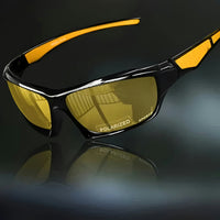 Polarisierte Sport Sonnenbrille UV Schutz Outdoor Aktivitäten in Gelb