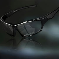 Polarisierte Sport Sonnenbrille UV Schutz Outdoor Aktivitäten in Schwarz