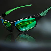 Polarisierte Sport Sonnenbrille UV Schutz Outdoor Aktivitäten in Grün