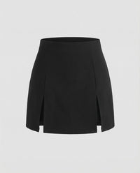 Jana | Damen Minirock mit Innenhose – Sicherer Minirock Shorts Innen 2026 in Schwarz