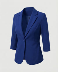 Waltraud | Damen Blazer Wiener Nähte – Blazer Nähte Detail Klassisch Büro 2026 in Blau
