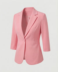 Waltraud | Damen Blazer Wiener Nähte – Blazer Nähte Detail Klassisch Büro 2026 in Rosa