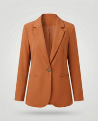 Yvonne | Damen Blazer Paspeltaschen – Blazer mit Paspeln Klassisch Büro 2026 in Orange