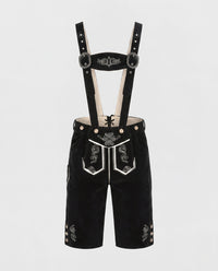 Hannah | Damen Oktoberfest Trachten Lederhose in Schwarz