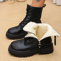 Romy™ – Warm gefütterte Winter Stiefeletten in Schwarz