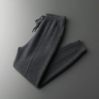Turin Merino Wool Trousers in Dunkelgrau