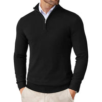 Boris™ | PULLOVER MIT HALBEM REISSVERSCHLUSS in Schwarz