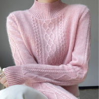 Fluffonia Turtleneck in Pink