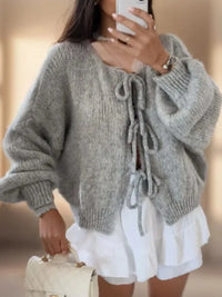 Elira | Damen Langarm-Cardigan in Grau