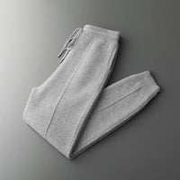Leon | Turin Merino-Herrenhose für stilvolle Looks in Hellgrau