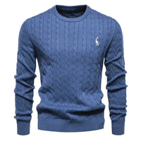 Moritz | Warmer Herrenpullover aus weichem Strick in Blau