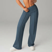 Barcelona™ Damenhose mit hohem, formendem Bund und geradem, lockerem und komfortablem Schnitt in Marineblau