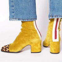 Elisa | Damen Stiefeletten modern und zeitlos in Gelb