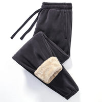 Nordic Fleece-Lined Joggers in Grau