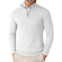 Boris™ | PULLOVER MIT HALBEM REISSVERSCHLUSS in Weiß