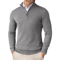Boris™ | PULLOVER MIT HALBEM REISSVERSCHLUSS in Dunkelgrau