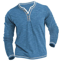Addison™ | Herren Langarm V-Ausschnitt in Blau