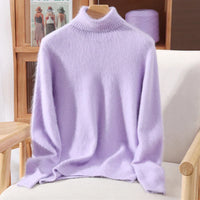 Marlowe Mink Cashmere Knit in Violett