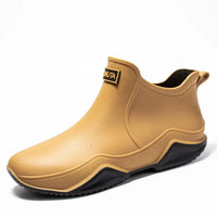 Herren Regenstiefel mit rutschfester Sohle in Khaki