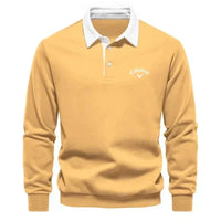 Aron | Golf Polo Pullover in Gelb