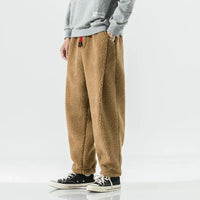 Herren-Sweatpants mit Kordelzug und Taschen in Khaki