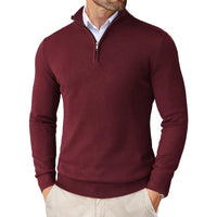 Boris™ | PULLOVER MIT HALBEM REISSVERSCHLUSS in Rot