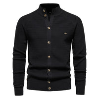 Ottmar | Exklusive Baumwoll-Cardigan in Schwarz