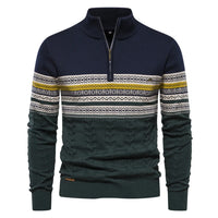 Herrenpullover mit Rundhalsausschnitt - PHILIP in Marineblau