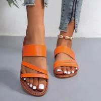 Tabitha | Leicht Verstellbar Sandalen in Orange