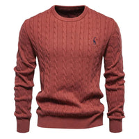 Moritz | Warmer Herrenpullover aus weichem Strick in Rot