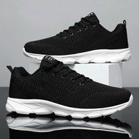 Atmungsaktive Herrenschuhe in Schwarz/Weiß