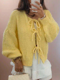 Elira | Damen Langarm-Cardigan in Gelb