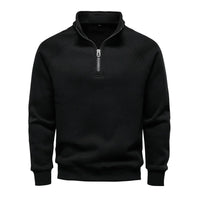 Tim | Eleganter Herrenpullover für kalte Tage in Schwarz