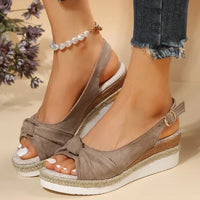 Charlotte | Leicht Verstellbar Sandalen in Beige