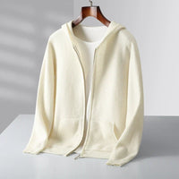 Lucerne Cashmere Hoodie in Weiß