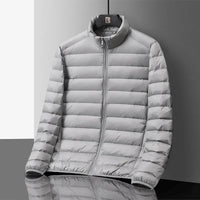 Markus | Gesteppte Jacke Herren modern & lässig in Grau