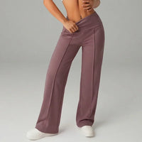 Barcelona™ Damenhose mit hohem, formendem Bund und geradem, lockerem und komfortablem Schnitt in Violett