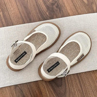 Bellevie™ Sandalen Mit Handgefertigter Flechtoptik und Atmungsaktivem Design in Beige