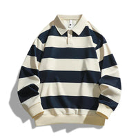 Sven | Lässiger Polo-Pullover in Dunkelblau