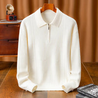 Helios Premium Knit Polo in Weiß