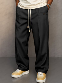 Daniel | Elegante Hose klassisch mit Kordelzug in Schwarz