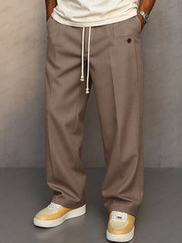 Daniel | Elegante Hose klassisch mit Kordelzug in Hellbraun